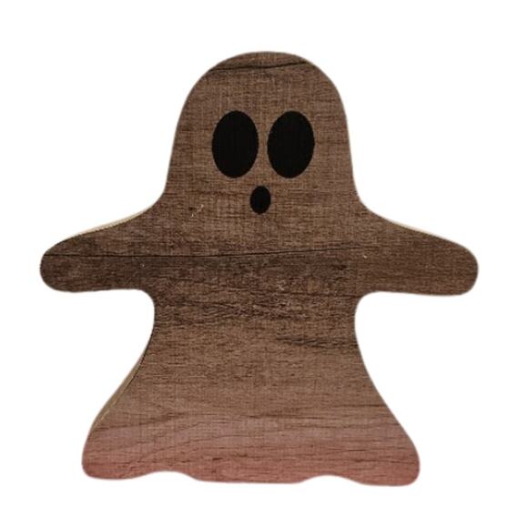 Sixtrees Wooden Cutout Ghost – Made in USA – New - Picture 1 of 1